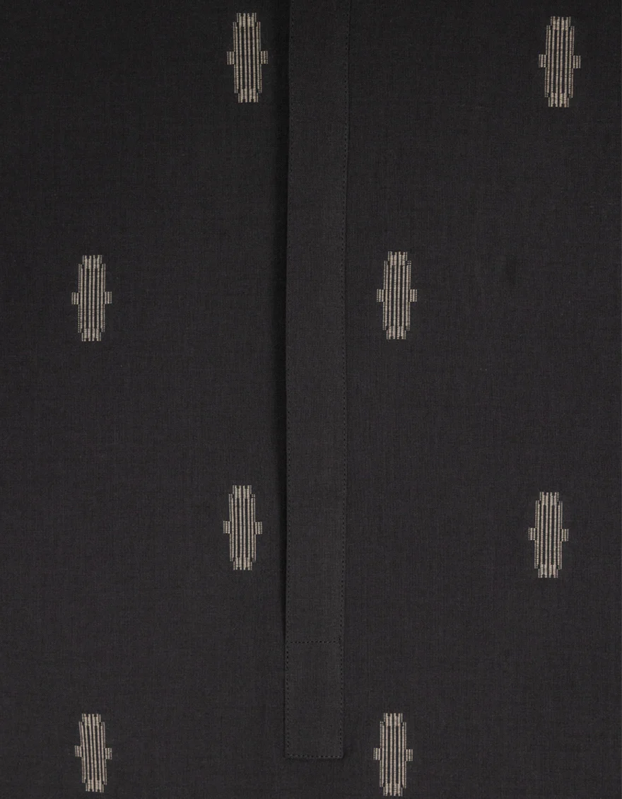 GREY COTTON KURTA | JJK-S-47601/S26/JJ10903-SF - Image 3
