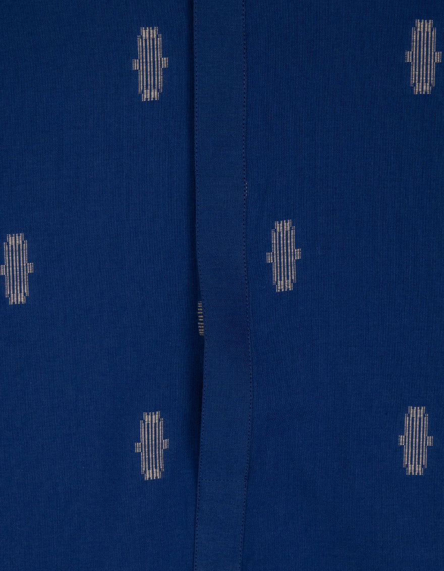 BLUE COTTON KURTA | JJK-S-47603/S26/JJ10903-SF - Image 3