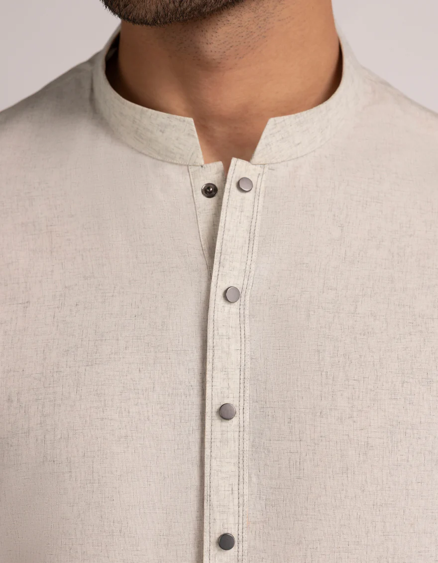CREAM KURTA TROUSERS | JJKP-A-33726/S25/JJ10373-CL - Image 3
