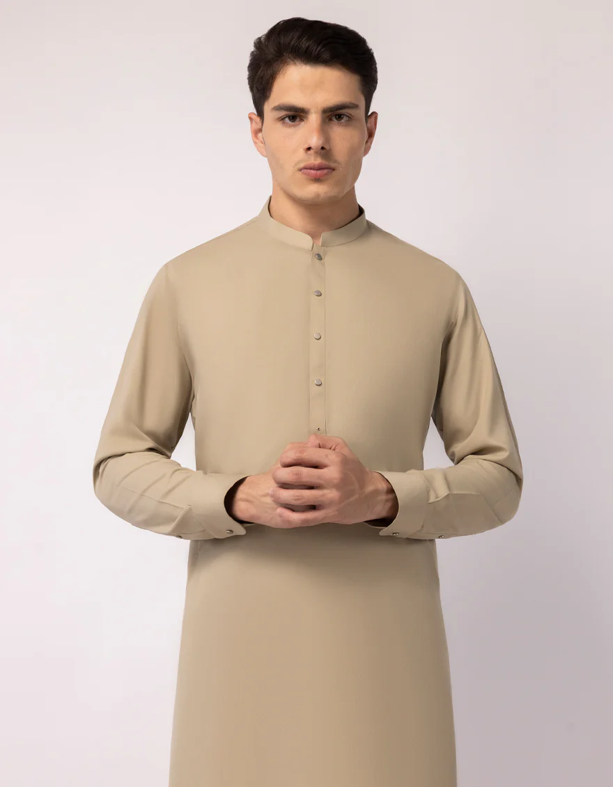BEIGE KURTA TROUSERS | JJKP-A-33790/S26/JJ10455-CL - Image 2