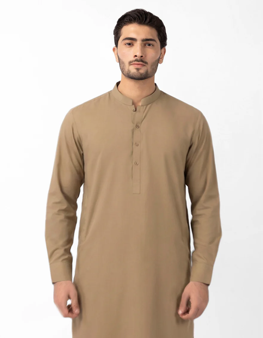 BEIGE BLENDED KURTA TROUSERS | JJKP-A-33832/S26/JJ10859-CL - Image 2