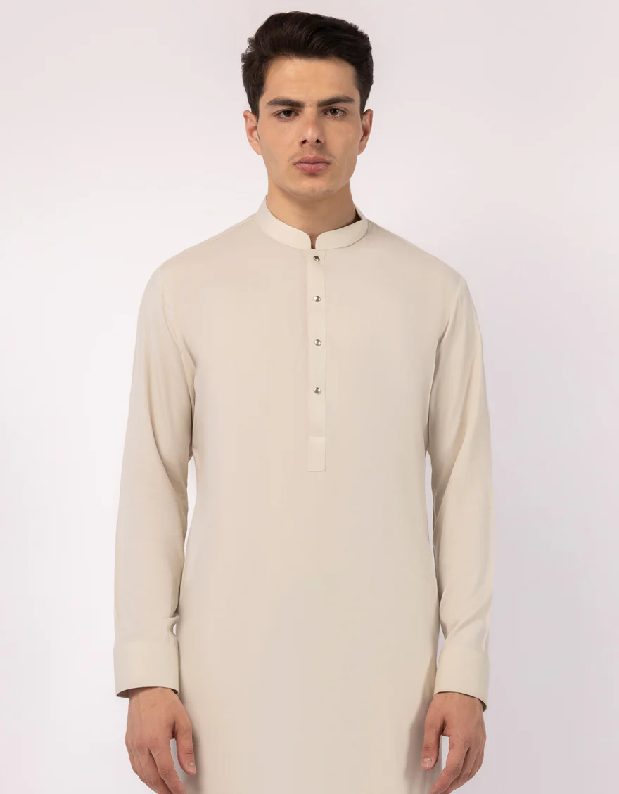 CREAM KURTA TROUSERS | JJKP-A-47550/S26/JJ9947-PN - Image 2