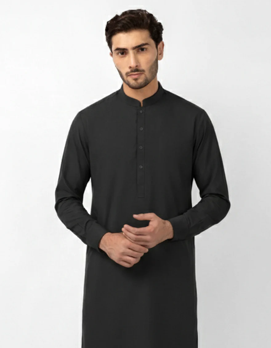 DARK GREEN KURTA TROUSERS | JJKP-A-47592/S26/JJ10751-PN - Image 2