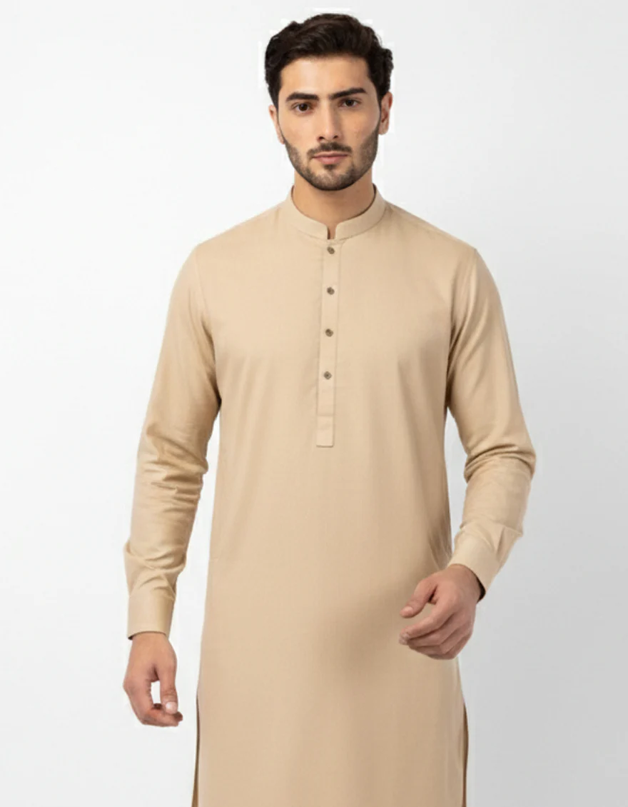 CREAM KURTA TROUSERS | JJKP-A-47593/S26/JJ10751-PN - Image 2