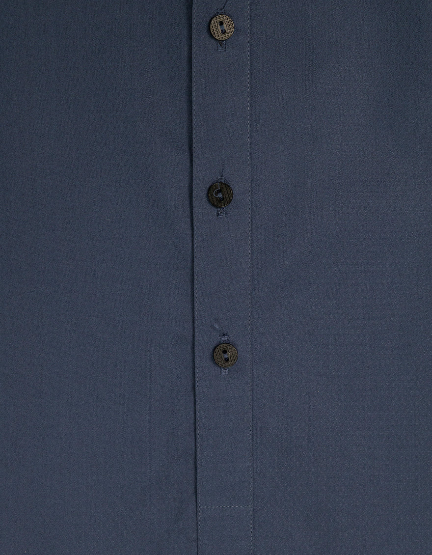 DARK BLUE COTTON KURTA TROUSERS | JJKP-A-47624/S26/JJ10640-PN - Image 3