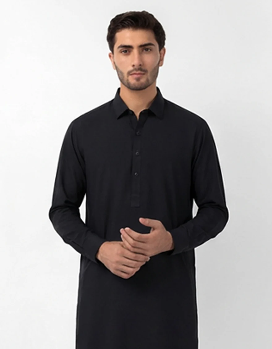 NAVY BLUE KURTA TROUSERS | JJKP-A-48505-AP/S26/JJ10551-PN - Image 2