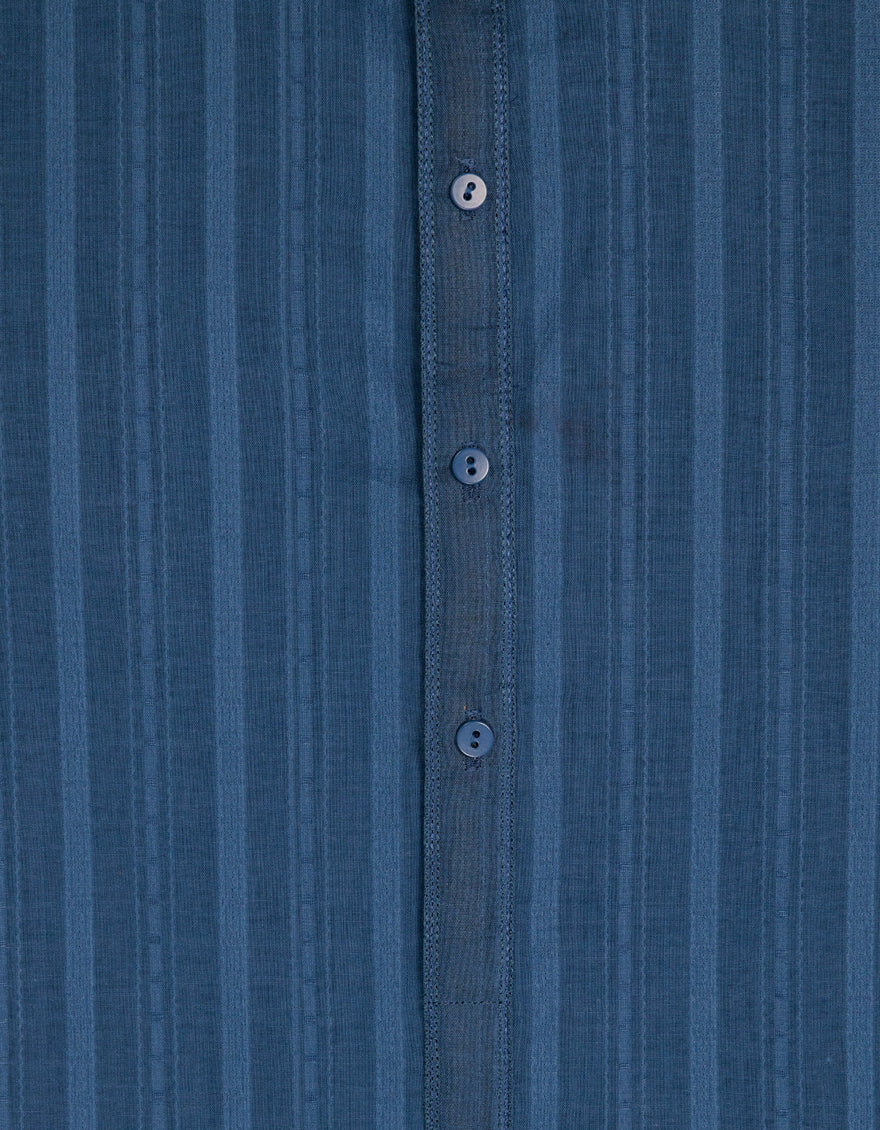 BLUE COTTON KURTA TROUSERS | JJKP-S-33938/S26/JJ10846-SF - Image 3