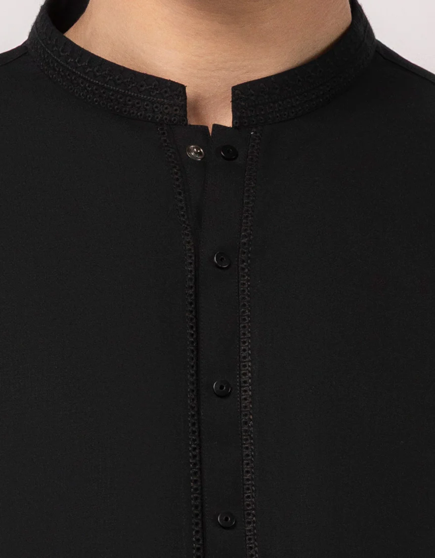 BLACK KAMEEZ SHALWAR | JJKS-A-33647/S26/JJ9817-SF - Image 3