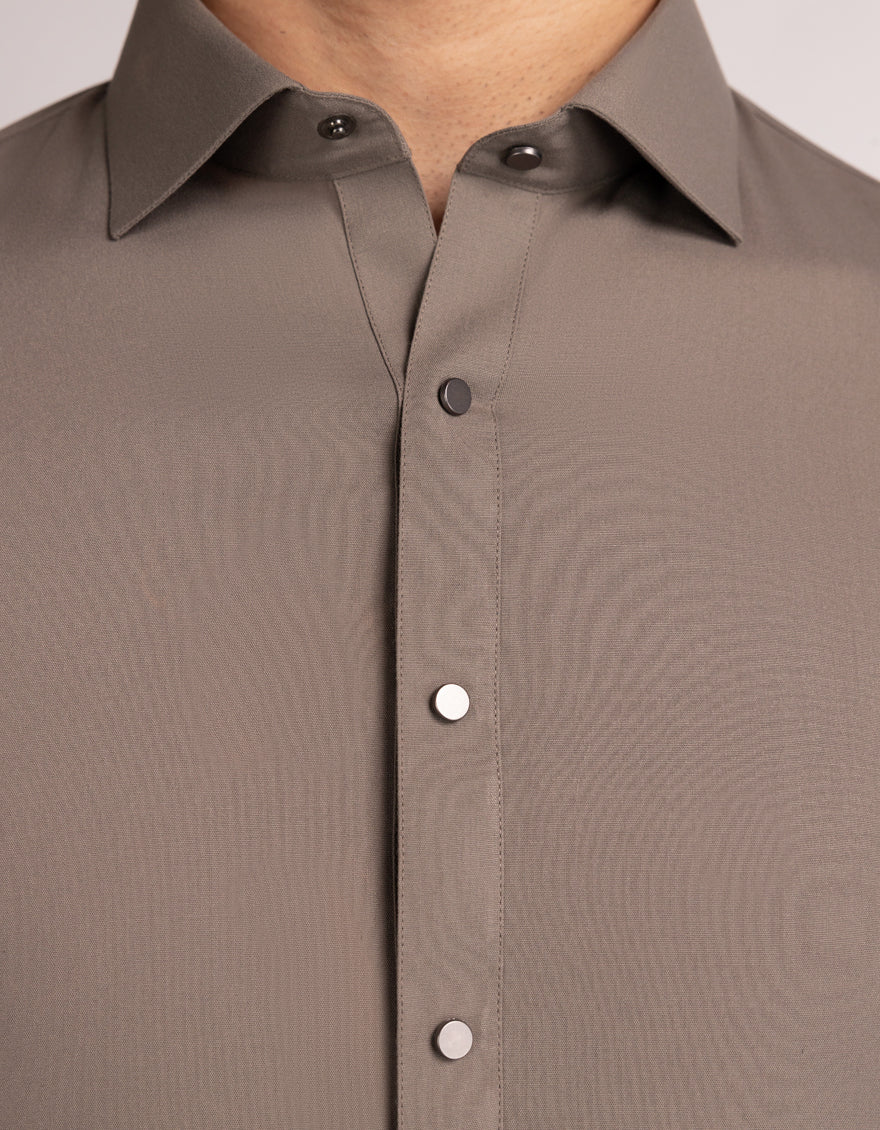 ASH BROWN KAMEEZ SHALWAR | JJKS-A-33648/S25/JJ9817-PN - Image 3