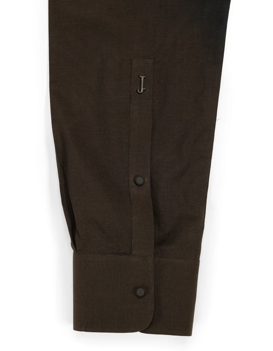 COFFEE BROWN COTTON KAMEEZ SHALWAR | JJKS-A-33904/S26/JJ10802-SF - Image 4