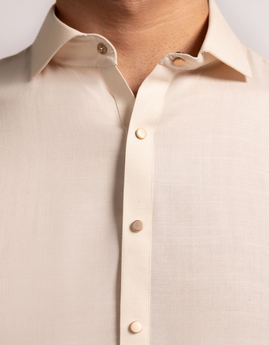 CREAM BLENDED KAMEEZ SHALWAR | JJKS-A-47544/S25/JJ10370-CL - Image 3