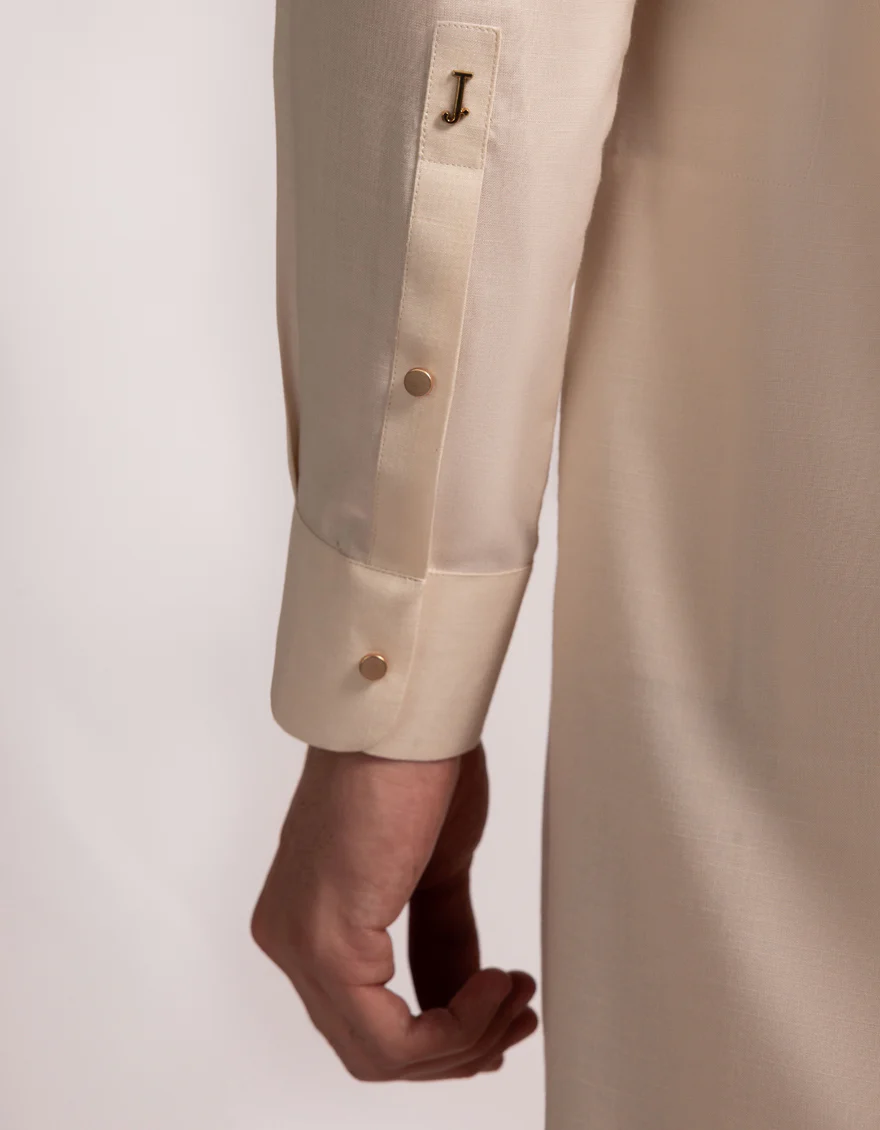 CREAM BLENDED KAMEEZ SHALWAR | JJKS-A-47544/S25/JJ10370-CL - Image 4