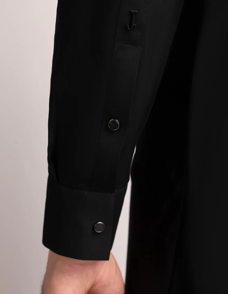 BLACK COTTON KAMEEZ SHALWAR | JJKS-A-47559/S25/JJ6923-PN - Image 4
