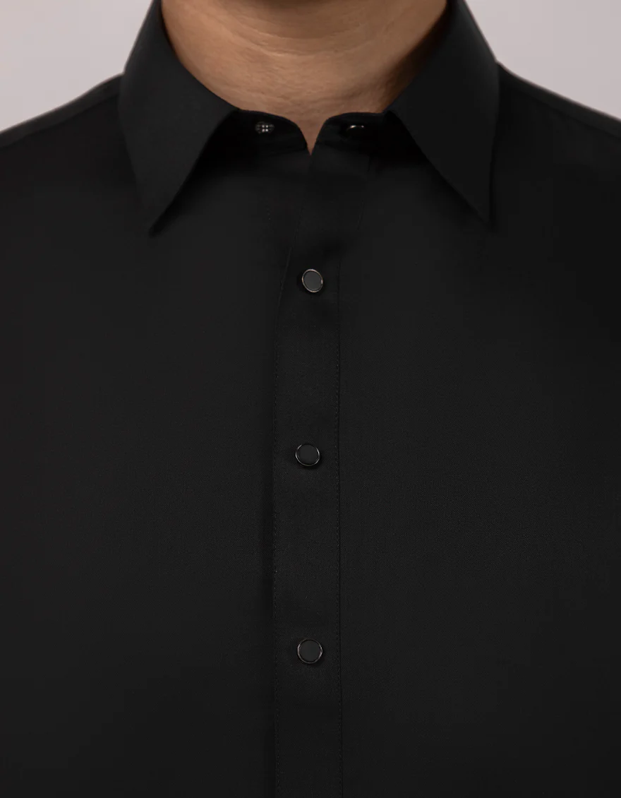 BLACK BLENDED KAMEEZ SHALWAR | JJKS-A-47573/S26/JJ9824-CL - Image 3