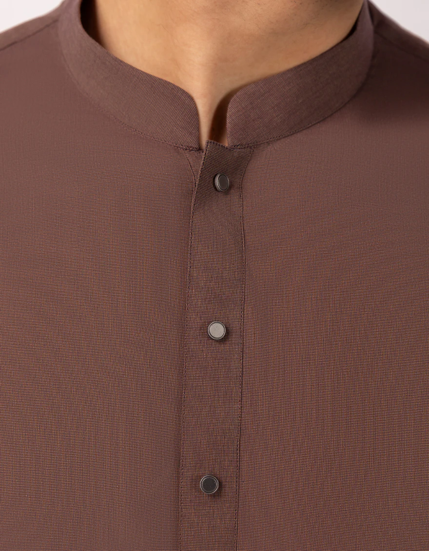 BROWN COTTON KAMEEZ SHALWAR | JJKS-A-47575/S26/JJ9873-CL - Image 3