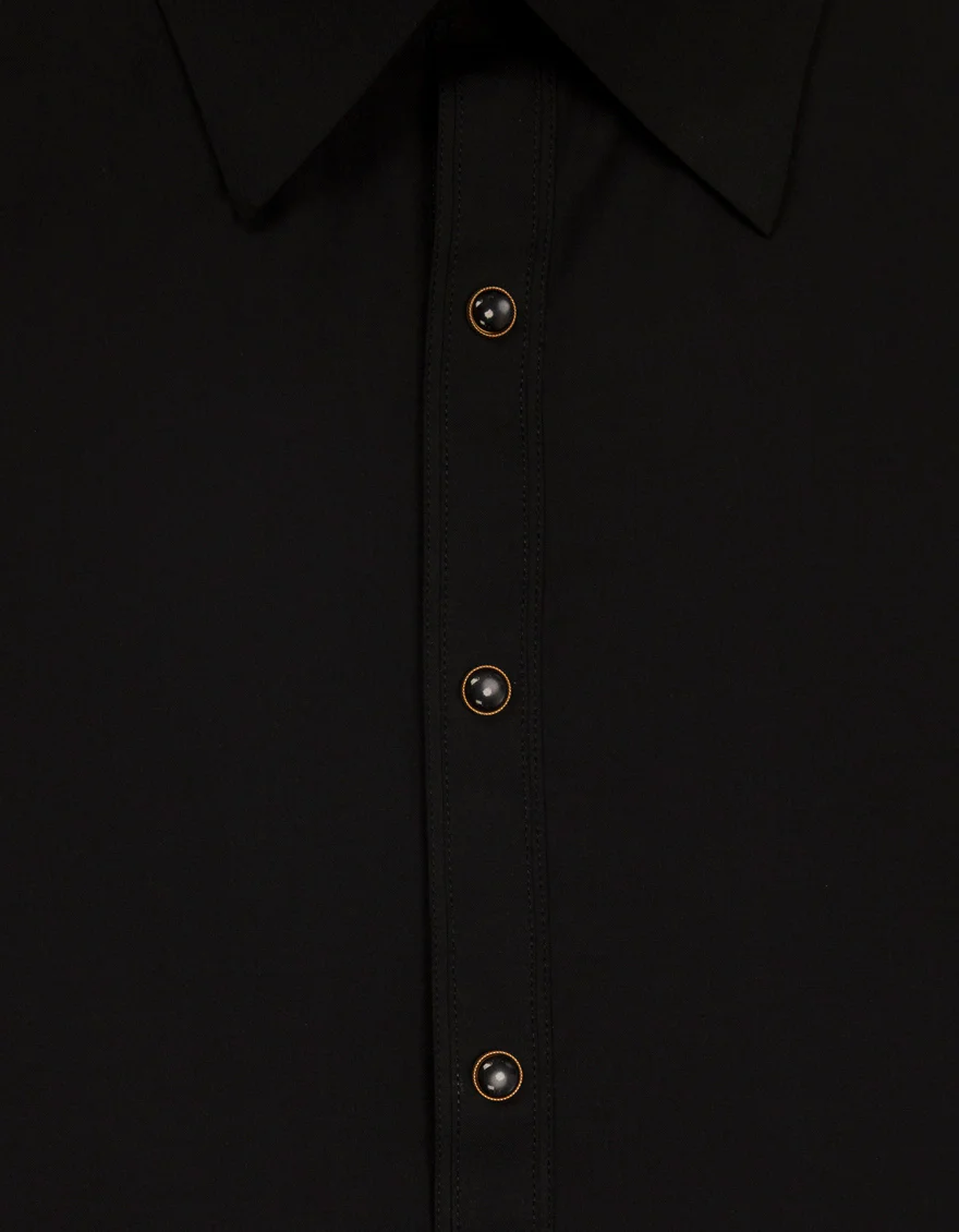 BLACK BLENDED KAMEEZ SHALWAR | JJKS-A-48286-SIG/S25/JJ10119-EX - Image 3