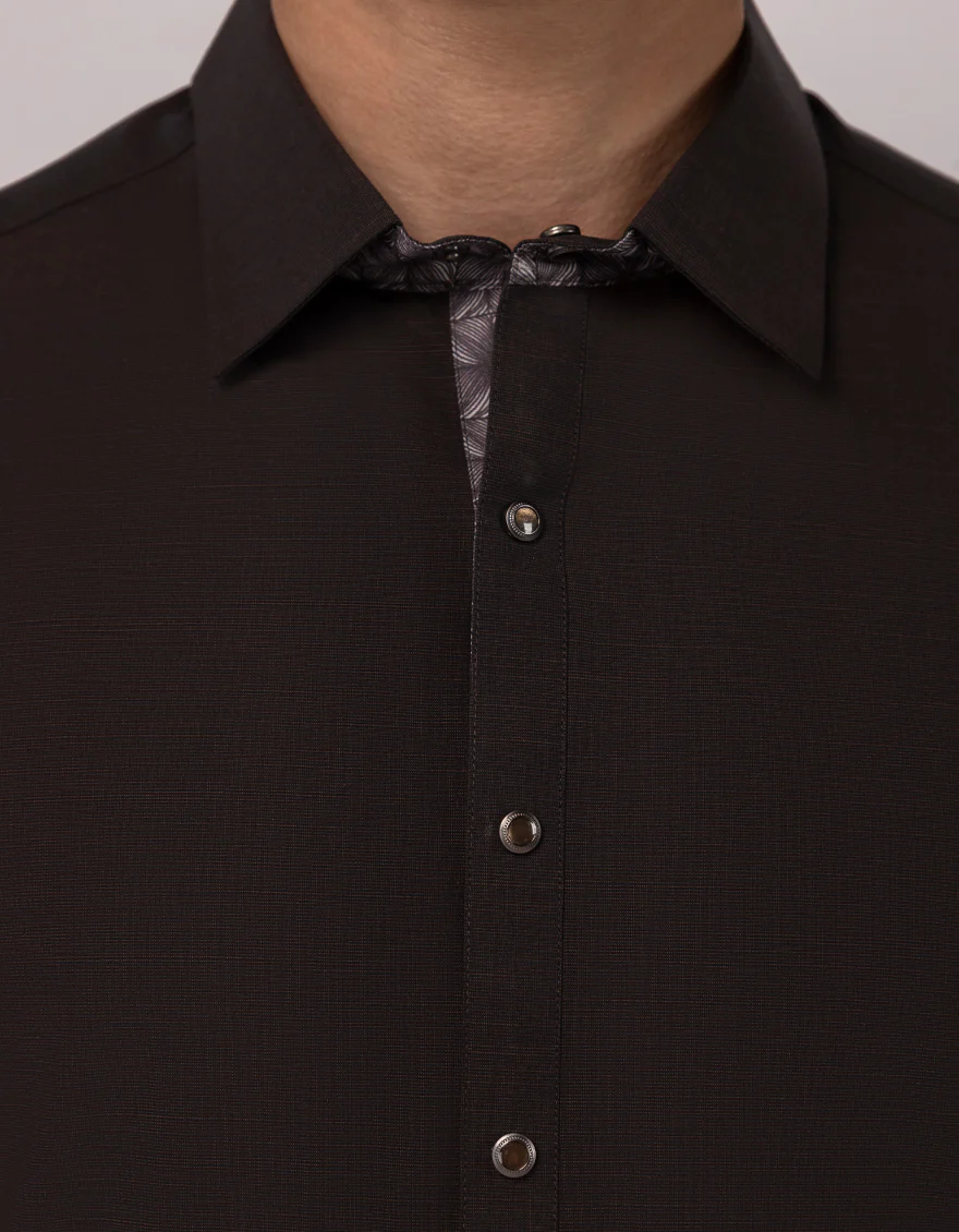 BROWN COTTON KAMEEZ SHALWAR | JJKS-S-33566/S26/JJ10021-PN - Image 3