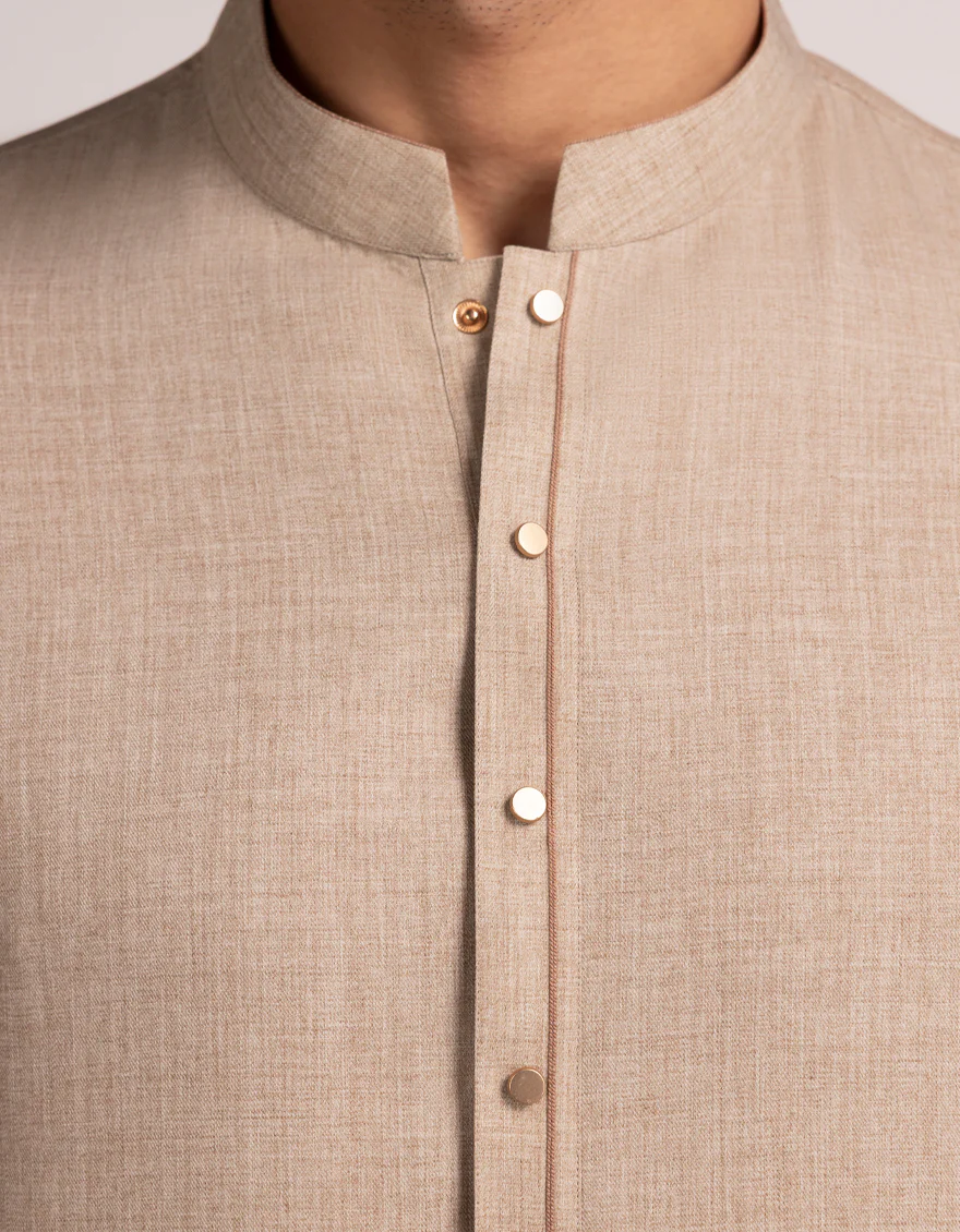 BEIGE BLENDED KAMEEZ SHALWAR | JJKS-W-33791/S25/JJ10516-CL - Image 3