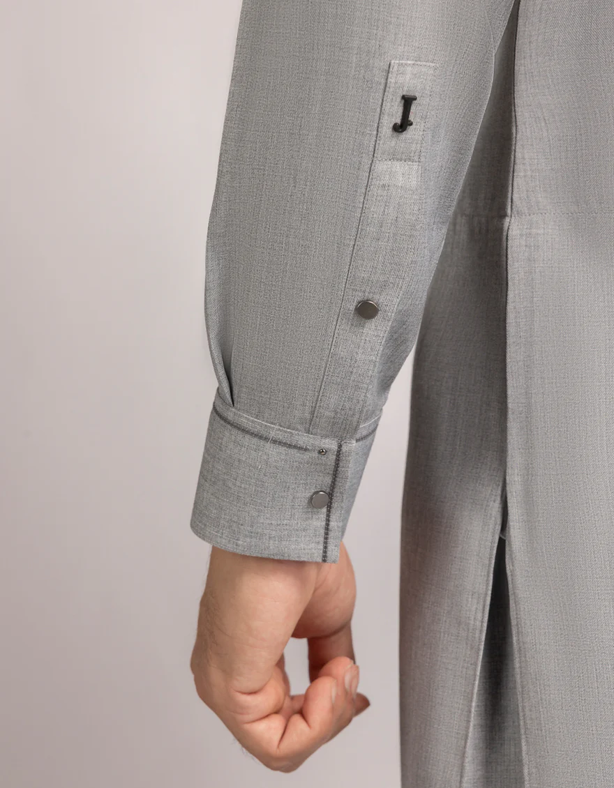 GREY BLENDED KAMEEZ SHALWAR | JJKS-W-33792/S25/JJ10516-CL - Image 4