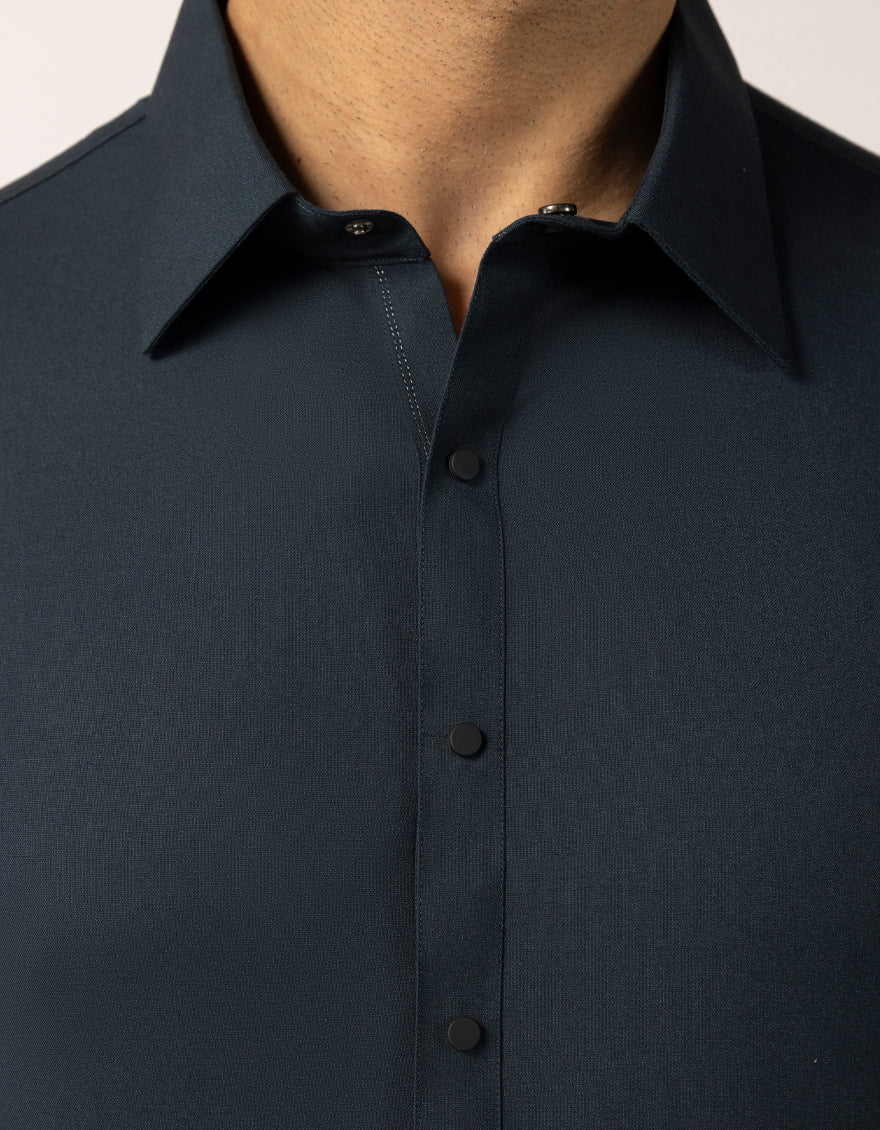 MIDNIGHT BLUE BLENDED KAMEEZ SHALWAR | JJKS-W-33843/S25/JJ10342-PN - Image 3