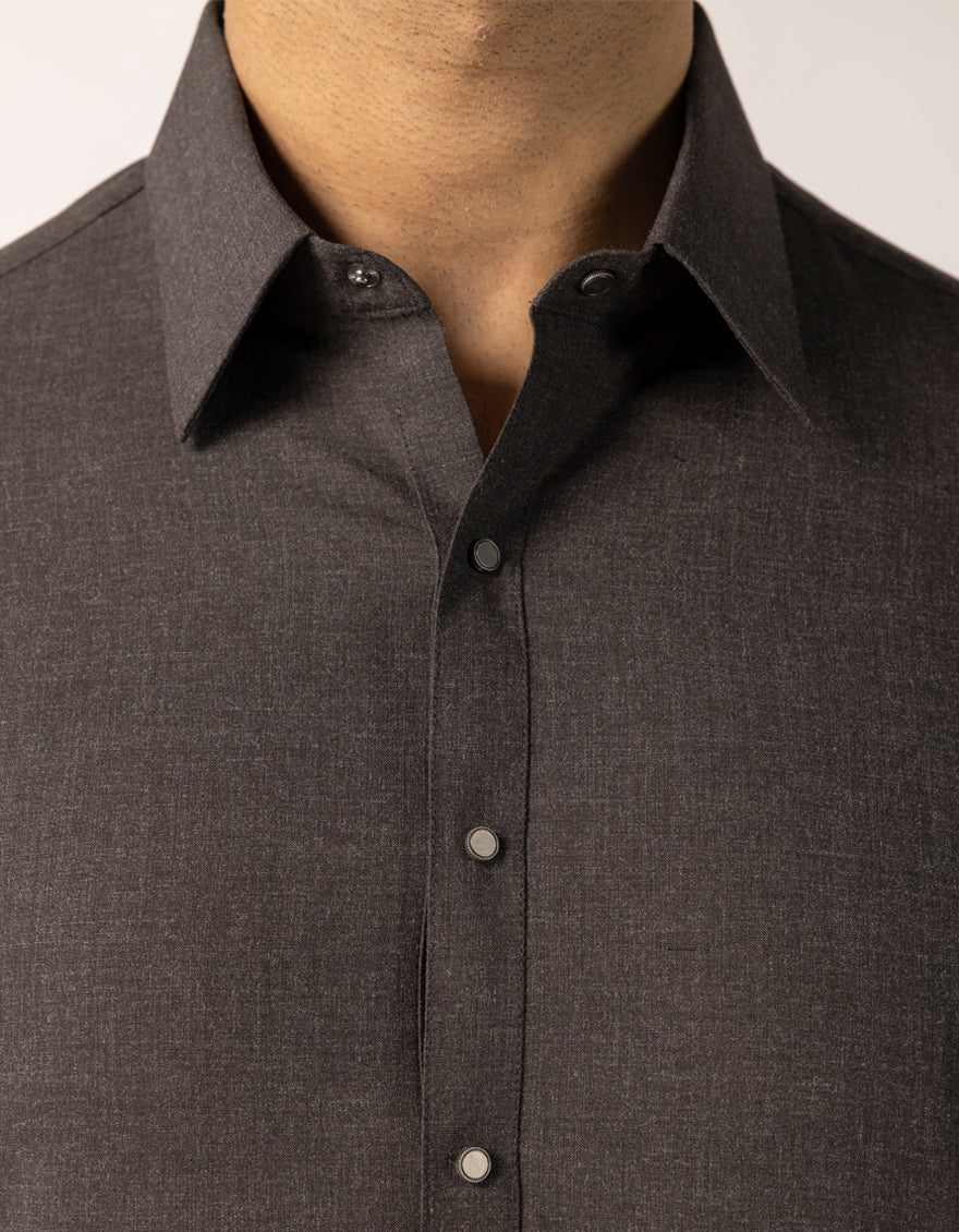 CHARCOAL BLENDED KAMEEZ SHALWAR | JJKS-W-47584/S25/JJ10515-PN - Image 3