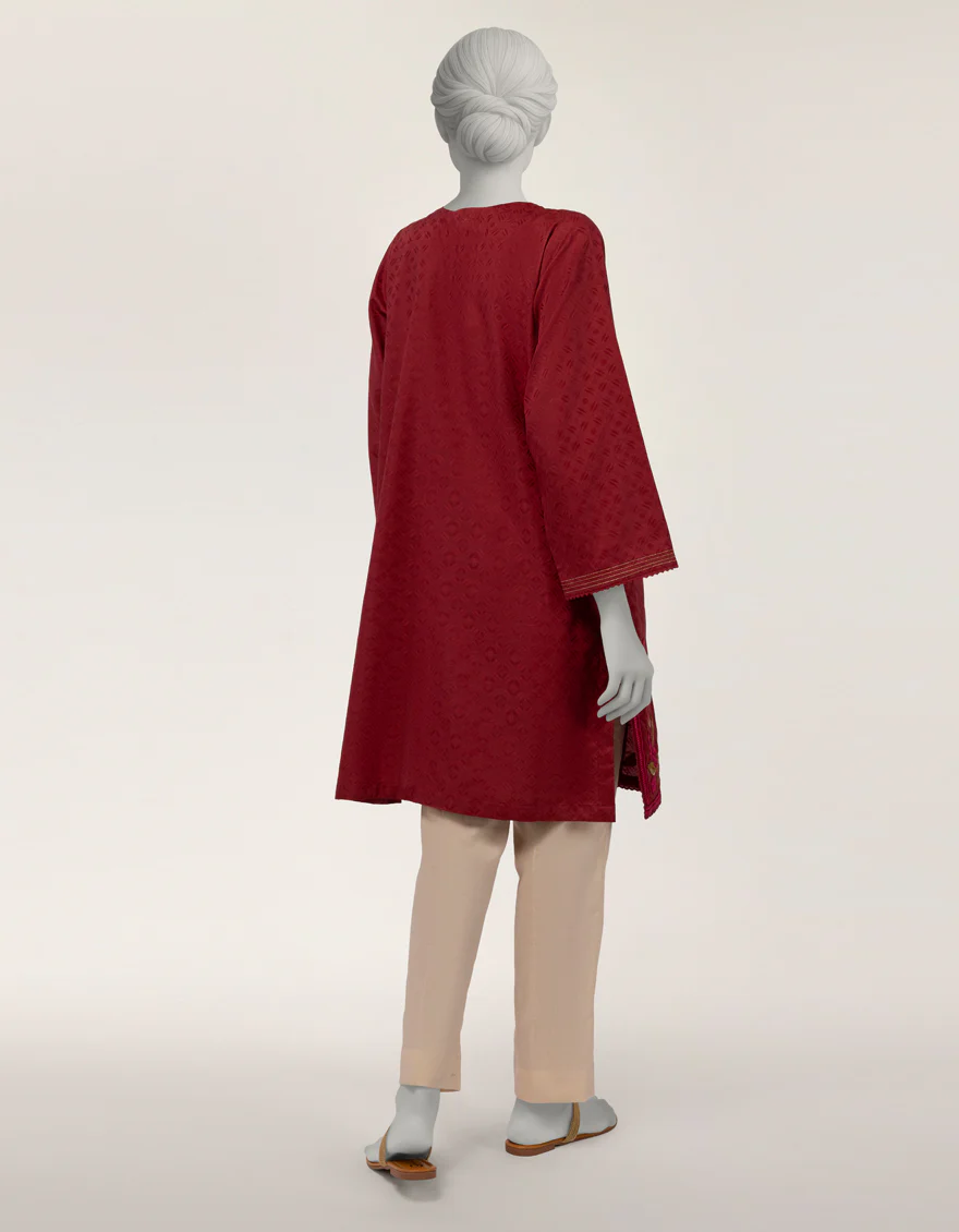 MAROON DOBBY KURTI | JJLK-S-JSS-26-594 FB/ASSORTMENT-06 - Image 2