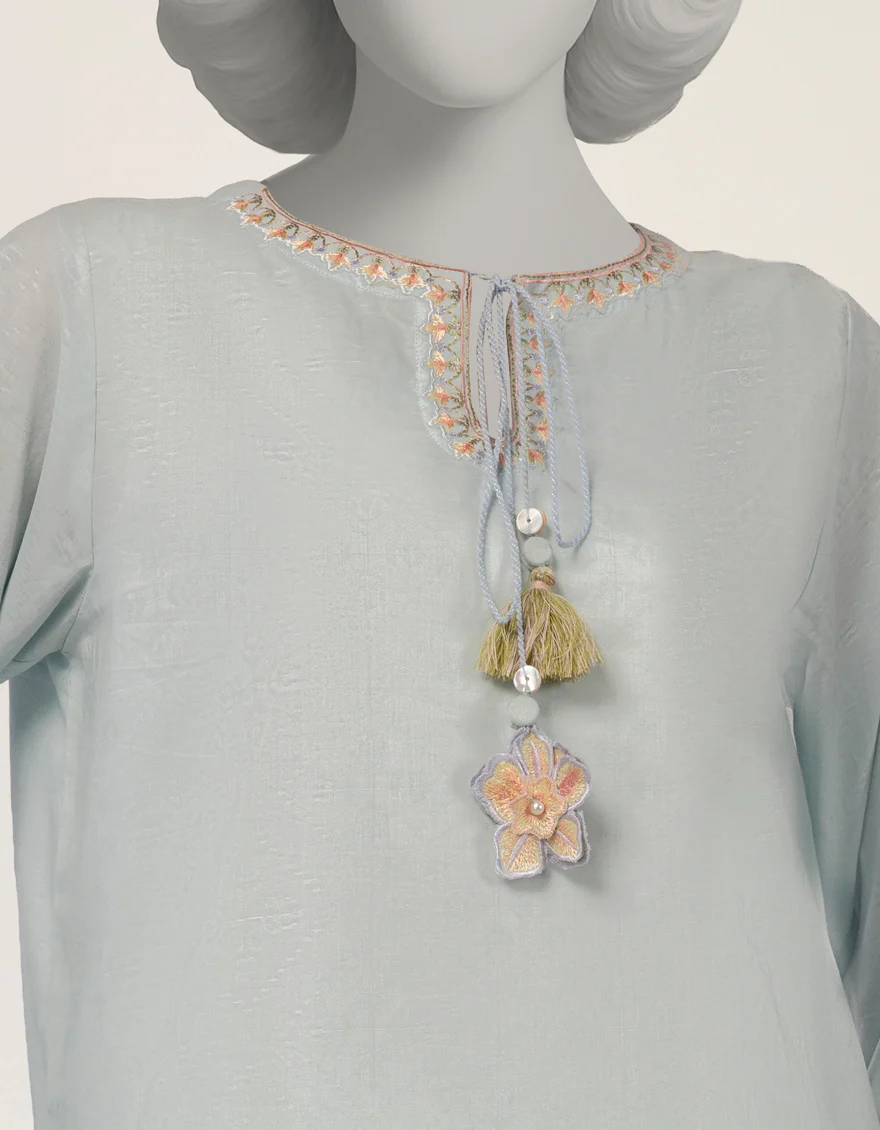 BLUE DOBBY KURTI | JJLK-S-JSS-26-597 FB/ASSORTMENT-09 - Image 4