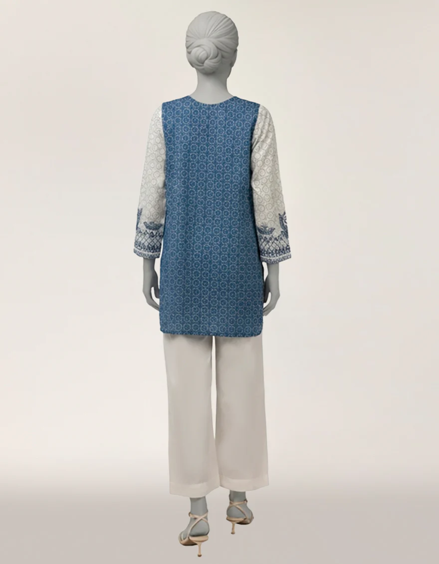 WHITE LAWN KURTI | JJLK-S-JSS-26-601 FB/ASSORTMENT-13 - Image 3