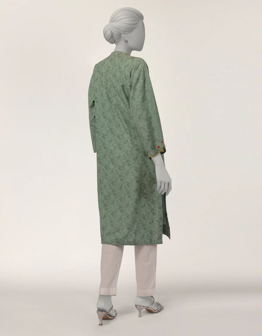 GREEN DOBBY KURTI | JJLK-S-JSS-26-605 FB/ASSORTMENT-17 - Image 2