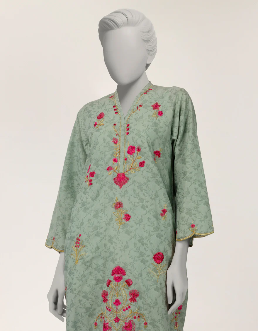 GREEN DOBBY KURTI | JJLK-S-JSS-26-605 FB/ASSORTMENT-17 - Image 3