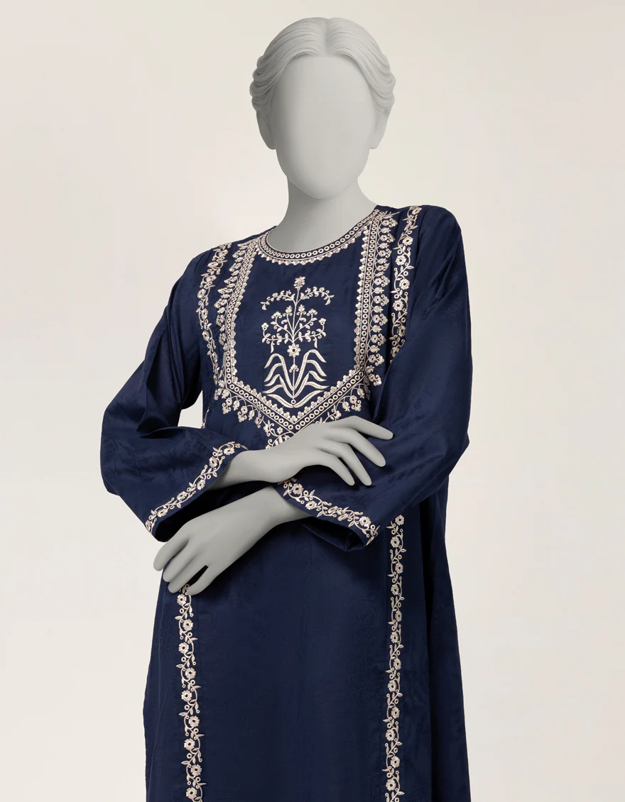 BLUE DOBBY KURTI | JJLK-S-JSS-26-606 FB/ASSORTMENT-18 - Image 2