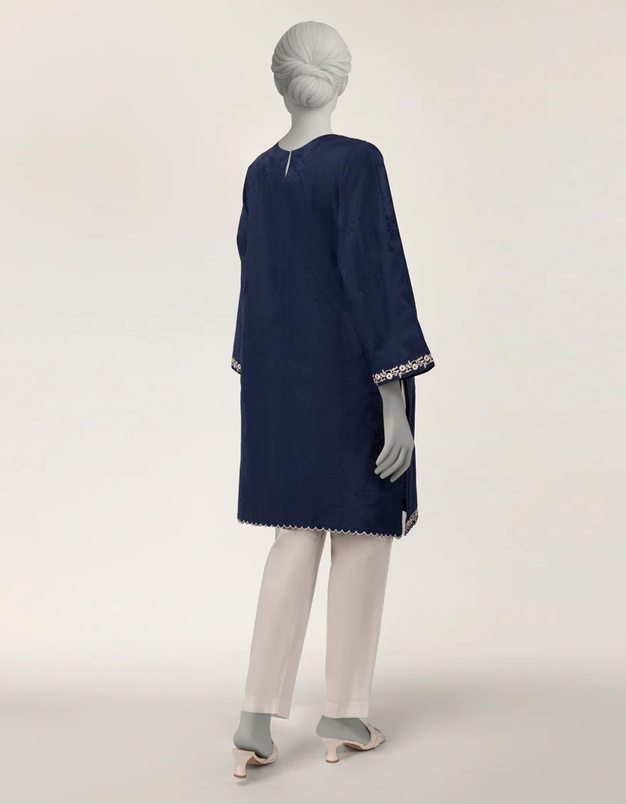 BLUE DOBBY KURTI | JJLK-S-JSS-26-606 FB/ASSORTMENT-18 - Image 3