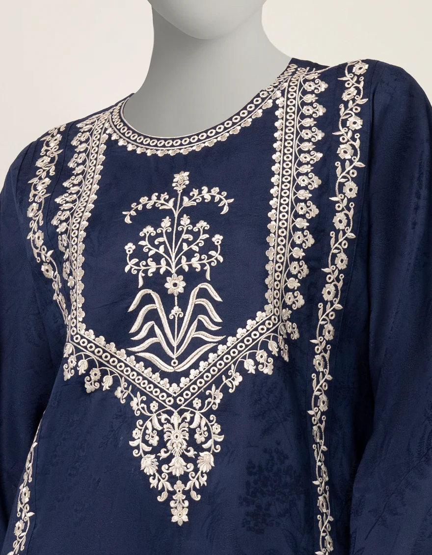 BLUE DOBBY KURTI | JJLK-S-JSS-26-606 FB/ASSORTMENT-18 - Image 4