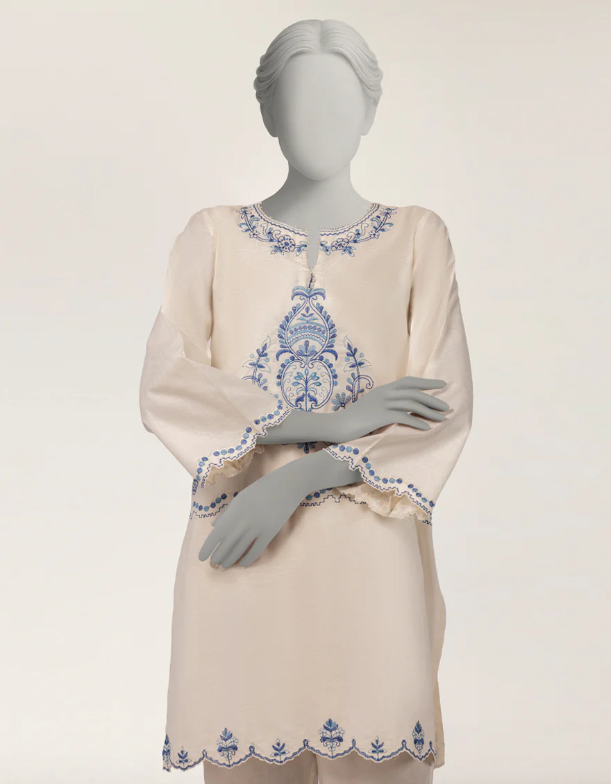 OFF WHITE DOBBY KURTI | JJLK-S-JSS-26-607 FB/ASSORTMENT-19 - Image 2