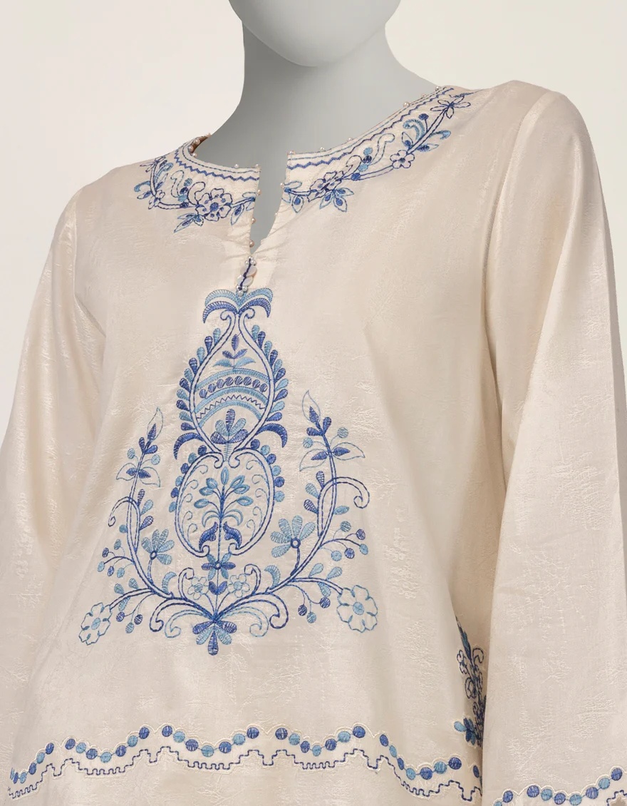 OFF WHITE DOBBY KURTI | JJLK-S-JSS-26-607 FB/ASSORTMENT-19 - Image 4
