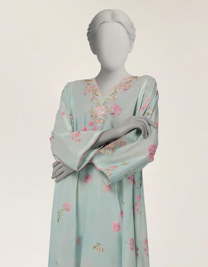 BLUE LAWN KURTI | JJLK-S-JSS-26-610 FB/ASSORTMENT-22 - Image 3