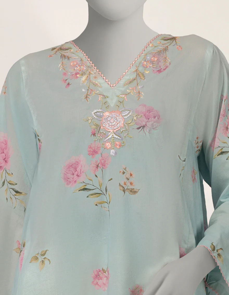 BLUE LAWN KURTI | JJLK-S-JSS-26-610 FB/ASSORTMENT-22 - Image 4