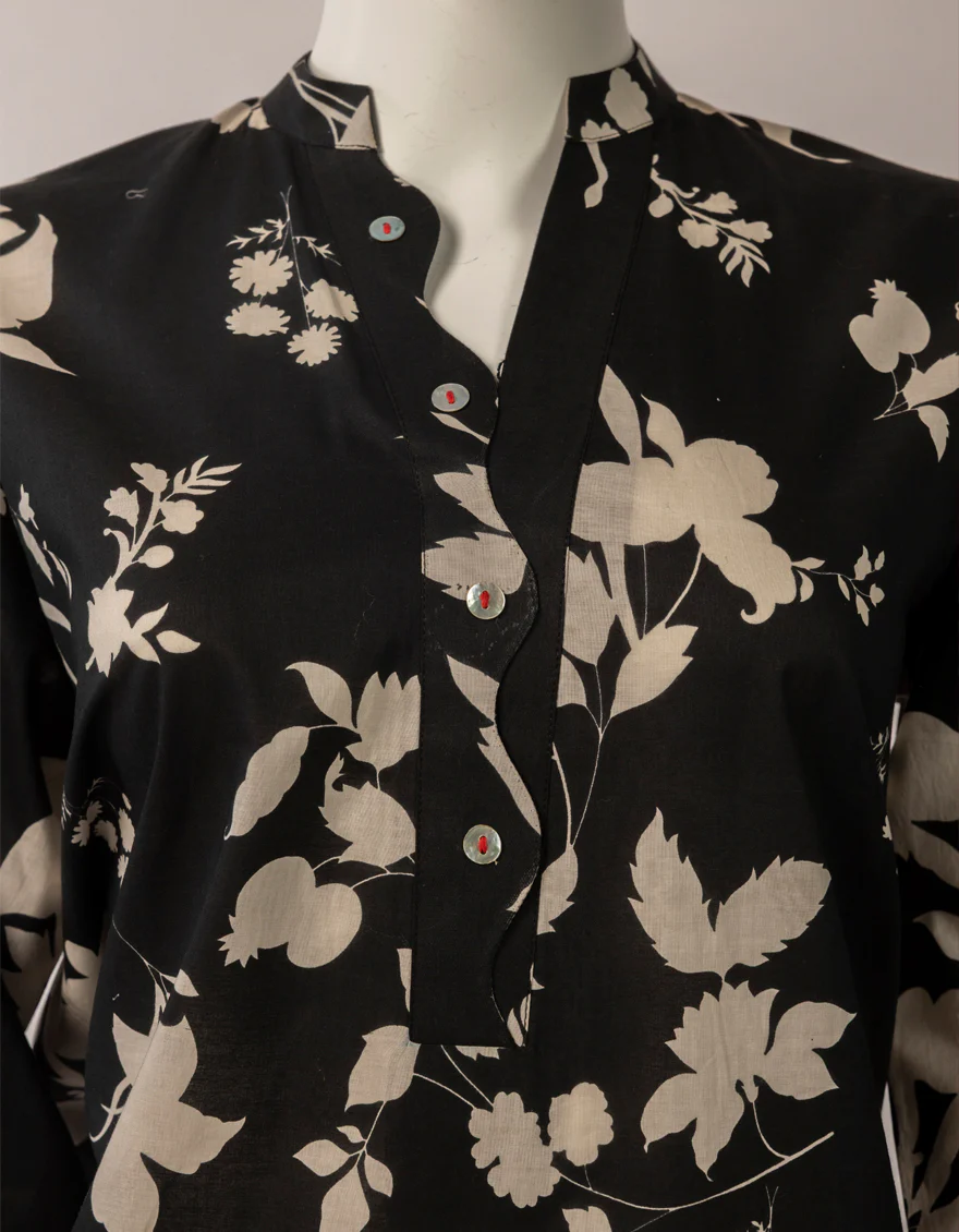 BLACK LAWN KURTI | JJLK-S-JSS-26-614 FB/ASSORTMENT-1 - Image 5