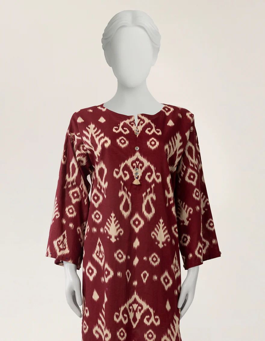 MAROON LAWN KURTI | JJLK-S-JSS-26-615 FB/ASSORTMENT-2 - Image 2