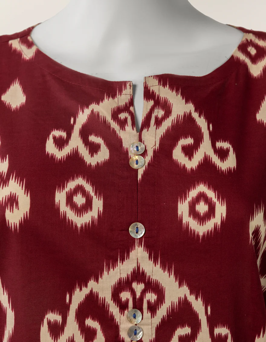 MAROON LAWN KURTI | JJLK-S-JSS-26-615 FB/ASSORTMENT-2 - Image 3