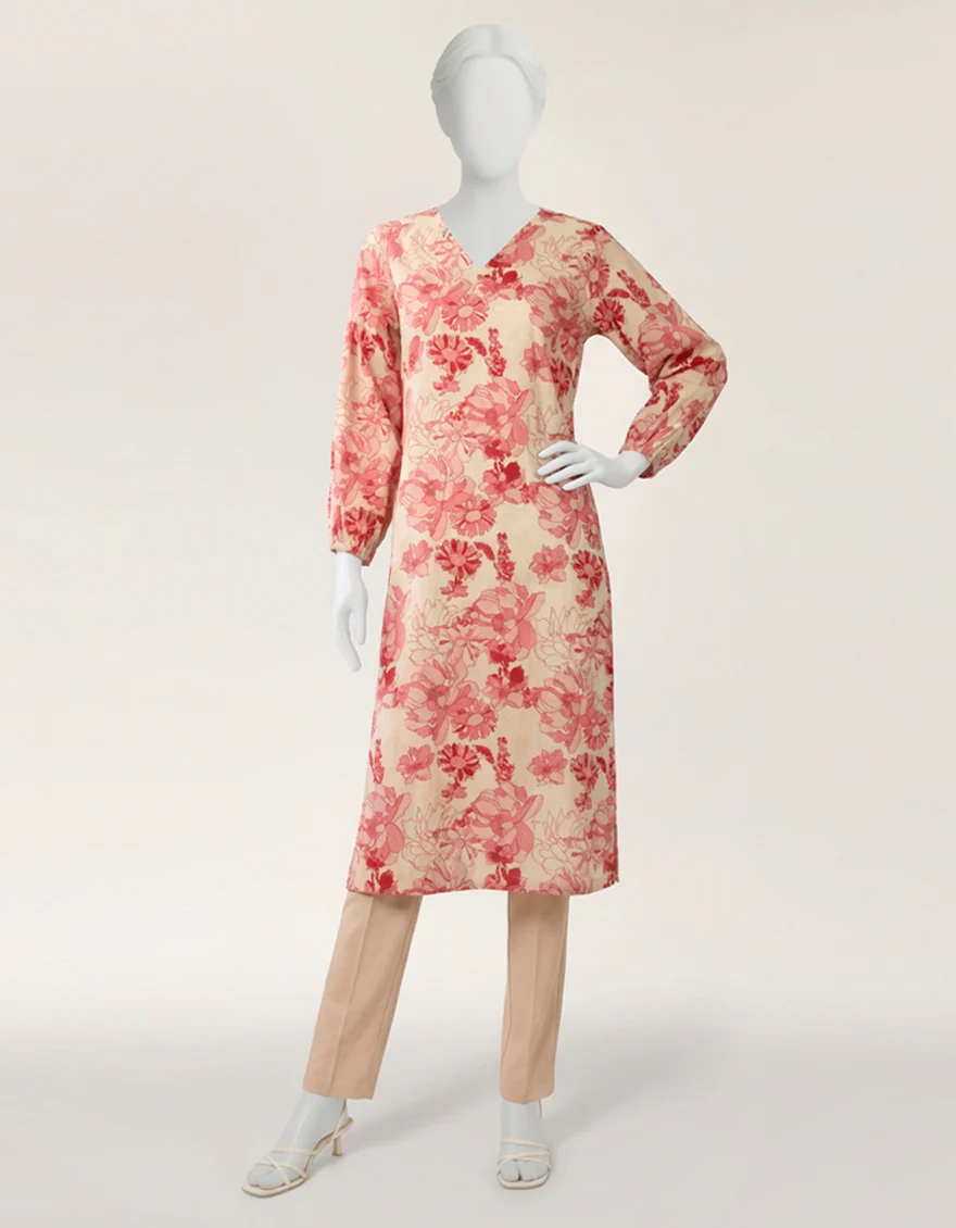 PINK LAWN KURTI | JJLK-S-JSS-26-616 FB/ASSORTMENT-3 - Image 4