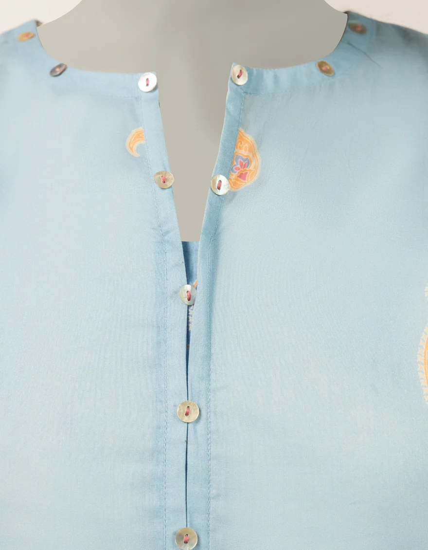 BLUE LAWN KURTI | JJLK-S-JSS-26-619 FB/ASSORTMENT-06 - Image 3