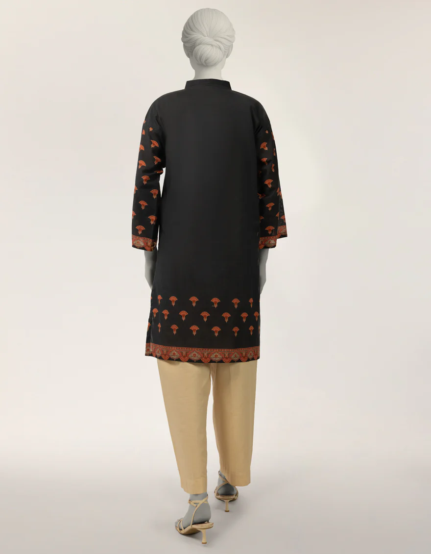 BLACK LAWN KURTI | JJLK-S-JSS-26-620 FB/ASSORTMENT-07 - Image 2