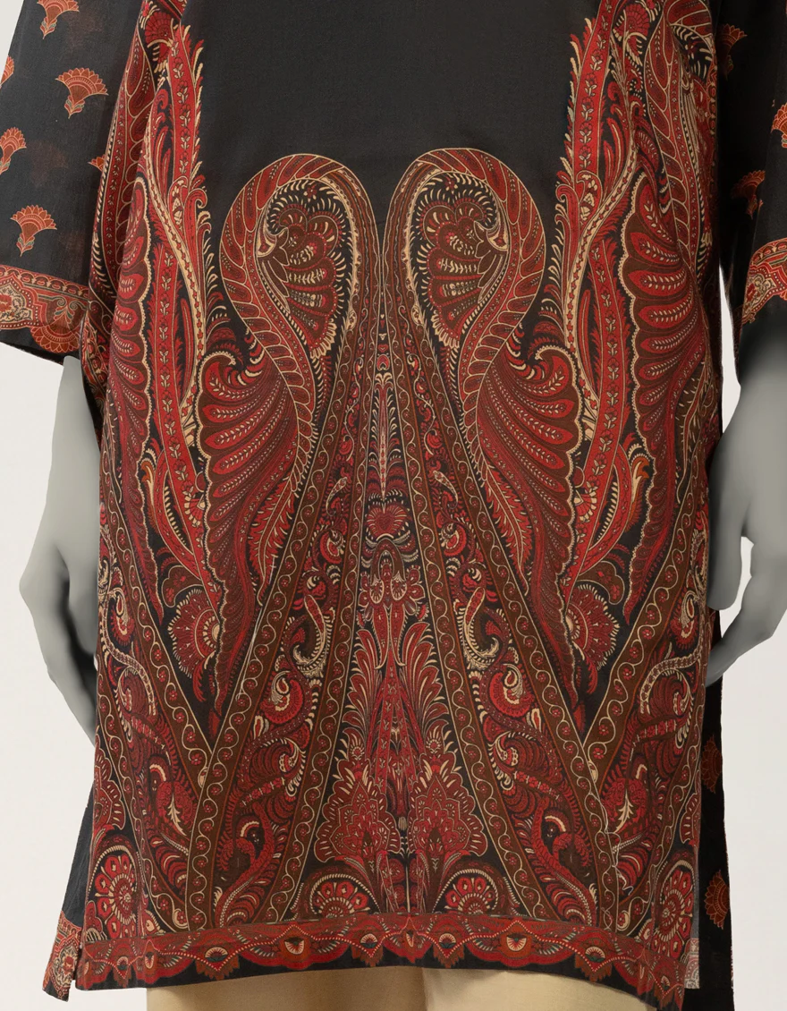 BLACK LAWN KURTI | JJLK-S-JSS-26-620 FB/ASSORTMENT-07 - Image 4