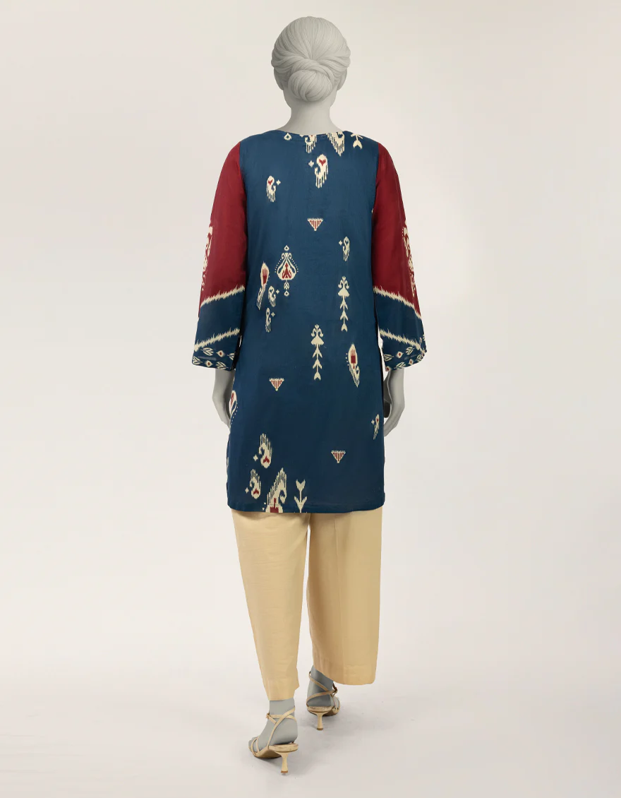 BLUE LAWN KURTI | JJLK-S-JSS-26-624 FB/ASSORTMENT-11 - Image 2