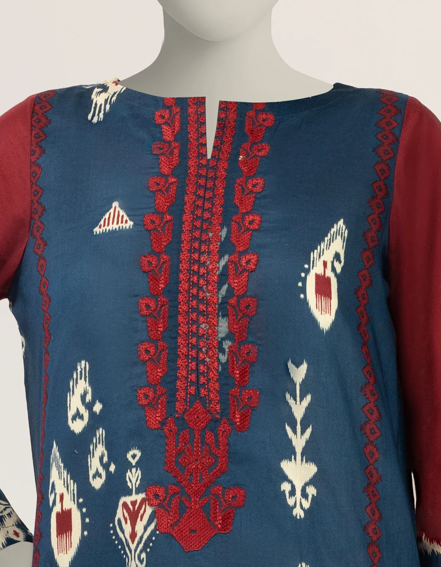 BLUE LAWN KURTI | JJLK-S-JSS-26-624 FB/ASSORTMENT-11 - Image 3