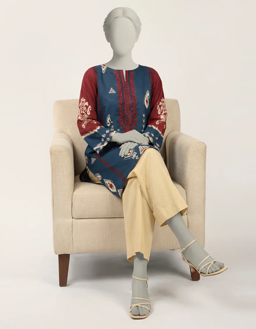 BLUE LAWN KURTI | JJLK-S-JSS-26-624 FB/ASSORTMENT-11 - Image 4