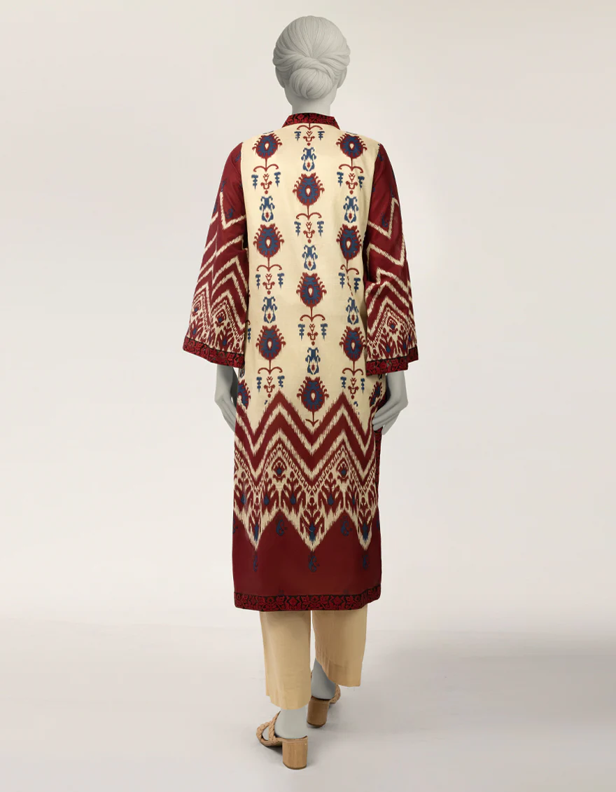 OFF WHITE LAWN KURTI | JJLK-S-JSS-26-628 FB/ASSORTMENT-15 - Image 2