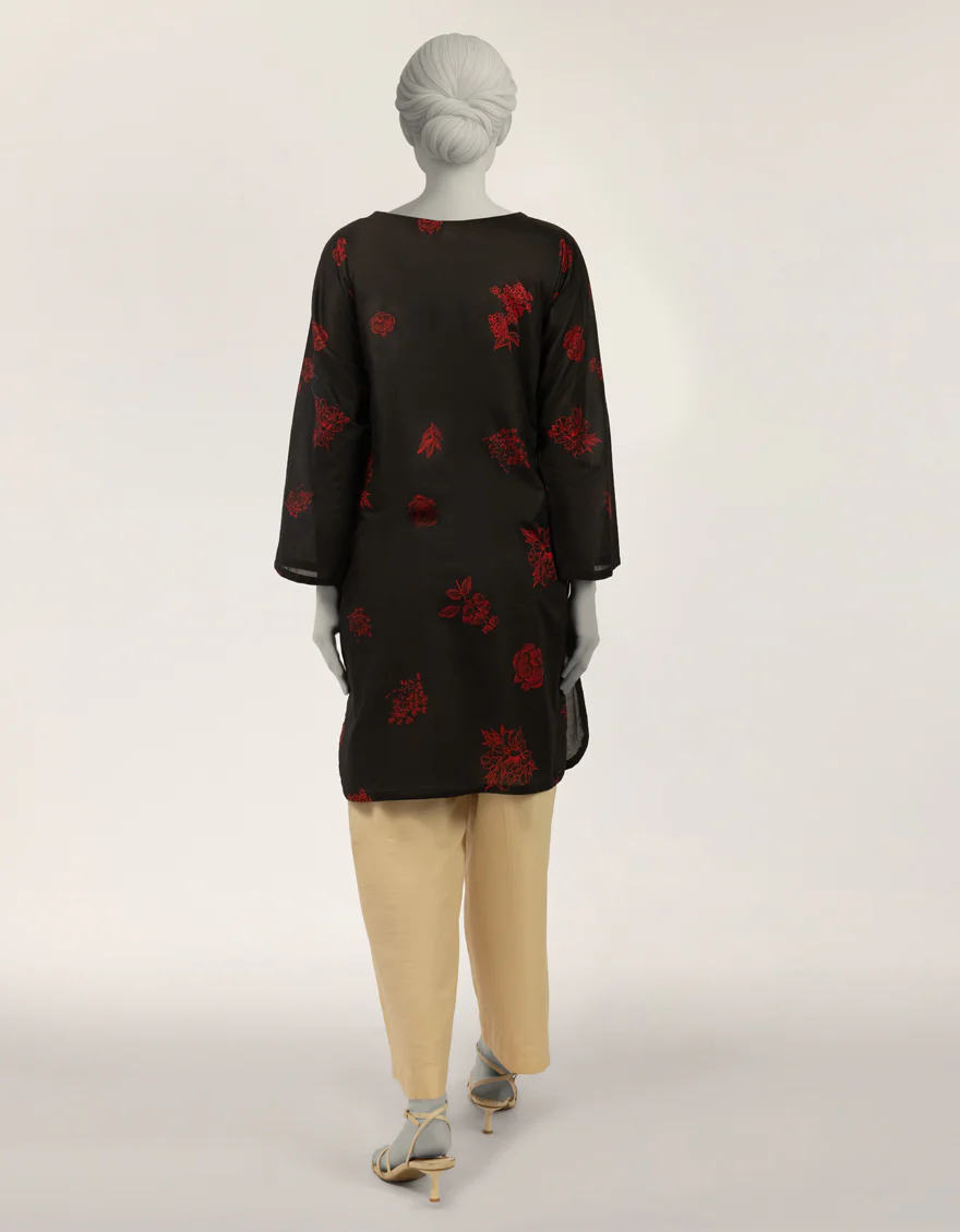 BLACK LAWN KURTI | JJLK-S-JSS-26-630 FB/ASSORTMENT-17 - Image 2