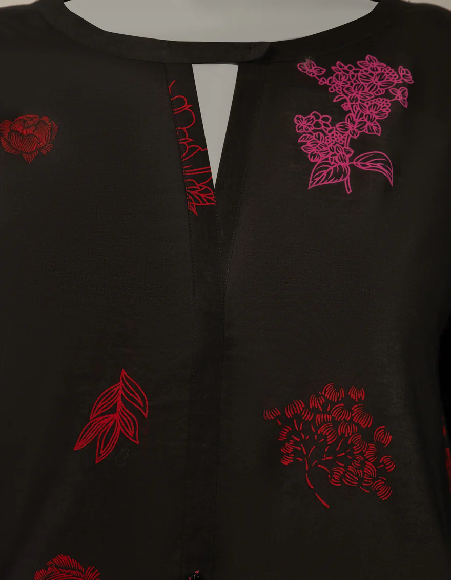 BLACK LAWN KURTI | JJLK-S-JSS-26-630 FB/ASSORTMENT-17 - Image 3